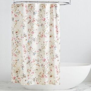 NWT Pottery Barn Monique Lhullier Tuileries Butterfly Floral Shower Curtain